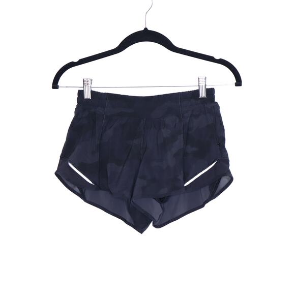 lululemon athletica Pants - LULULEMON Hotty Hot Short II Heritage 365 Camo Deep Coal Multi Black Women's 6